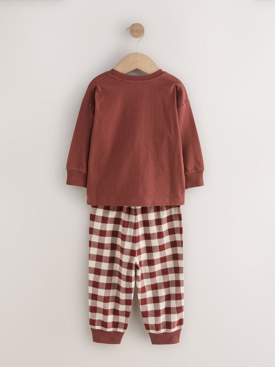 Red/Green Gingerbread Man Single Xmas Pyjamas immediate