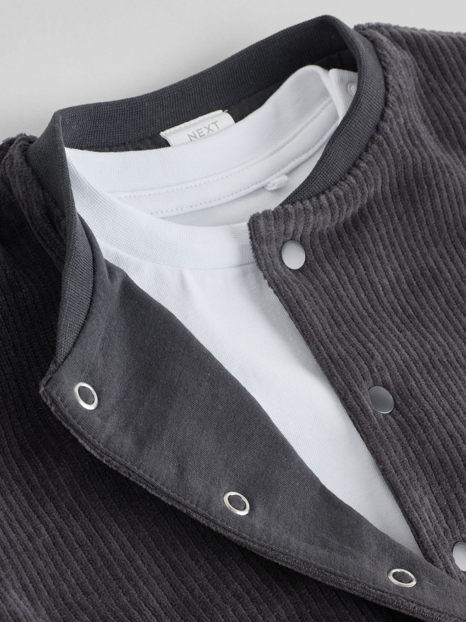 Black/White Baby Velour Jacket, Top and Joggers  Set (0mths-2yrs)