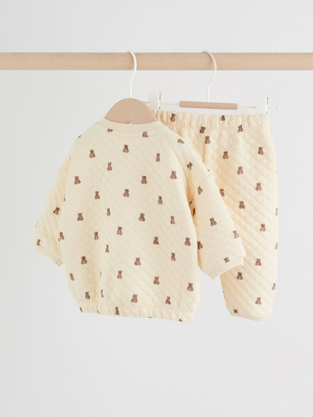 Neutral Bear Baby Quilted Sweat and Joggers Set (0mths-2yrs)
