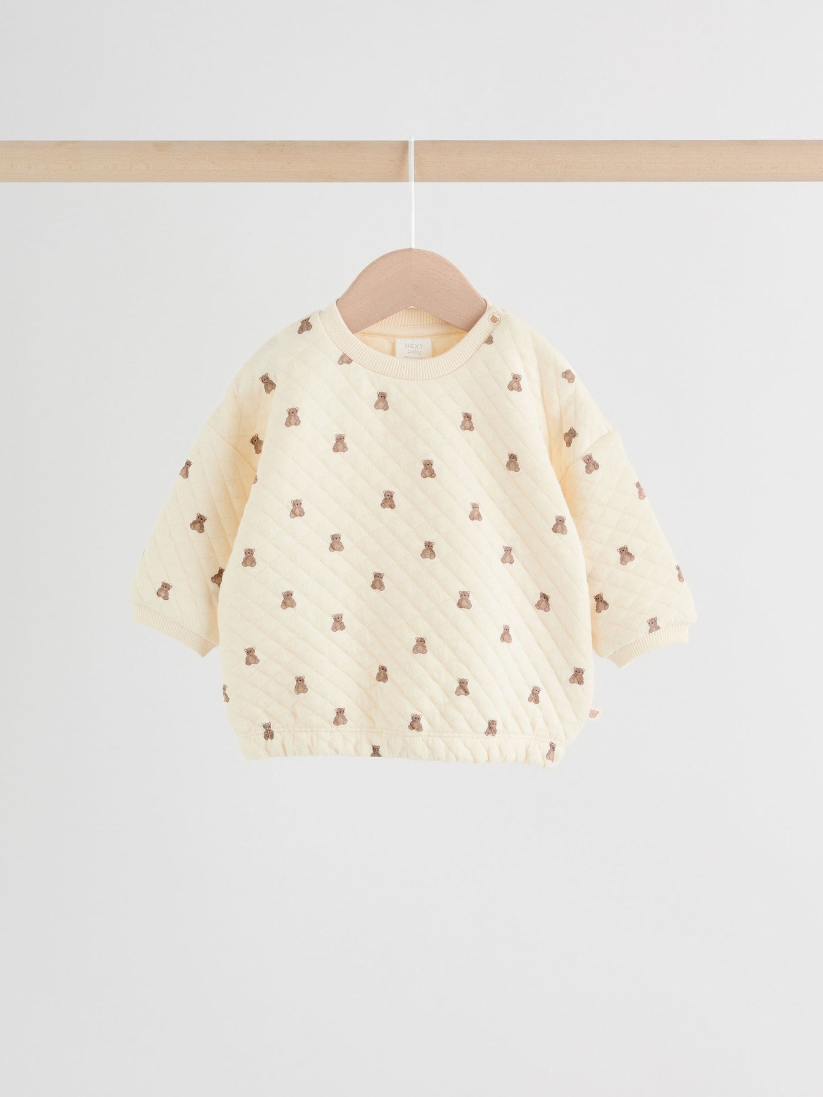 Neutral Bear Baby Quilted Sweat and Joggers Set (0mths-2yrs)