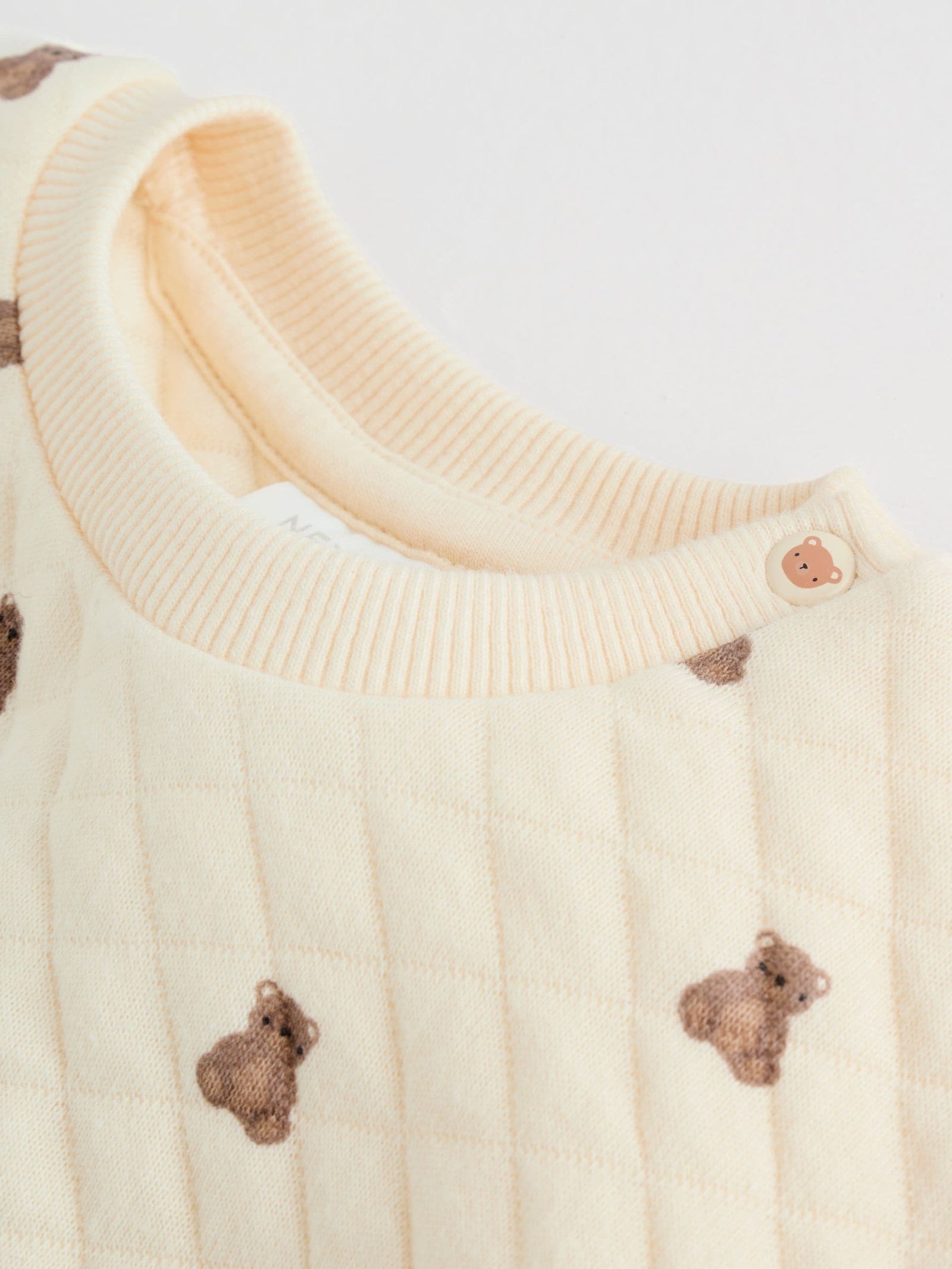 Neutral Bear Baby Quilted Sweat and Joggers Set (0mths-2yrs)