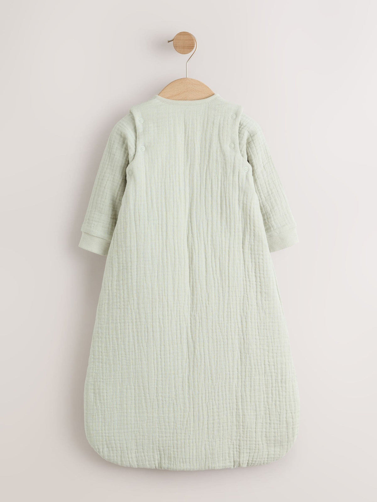 Green 2.5 TOG Removable Sleeve Muslin Baby Sleep Bag
