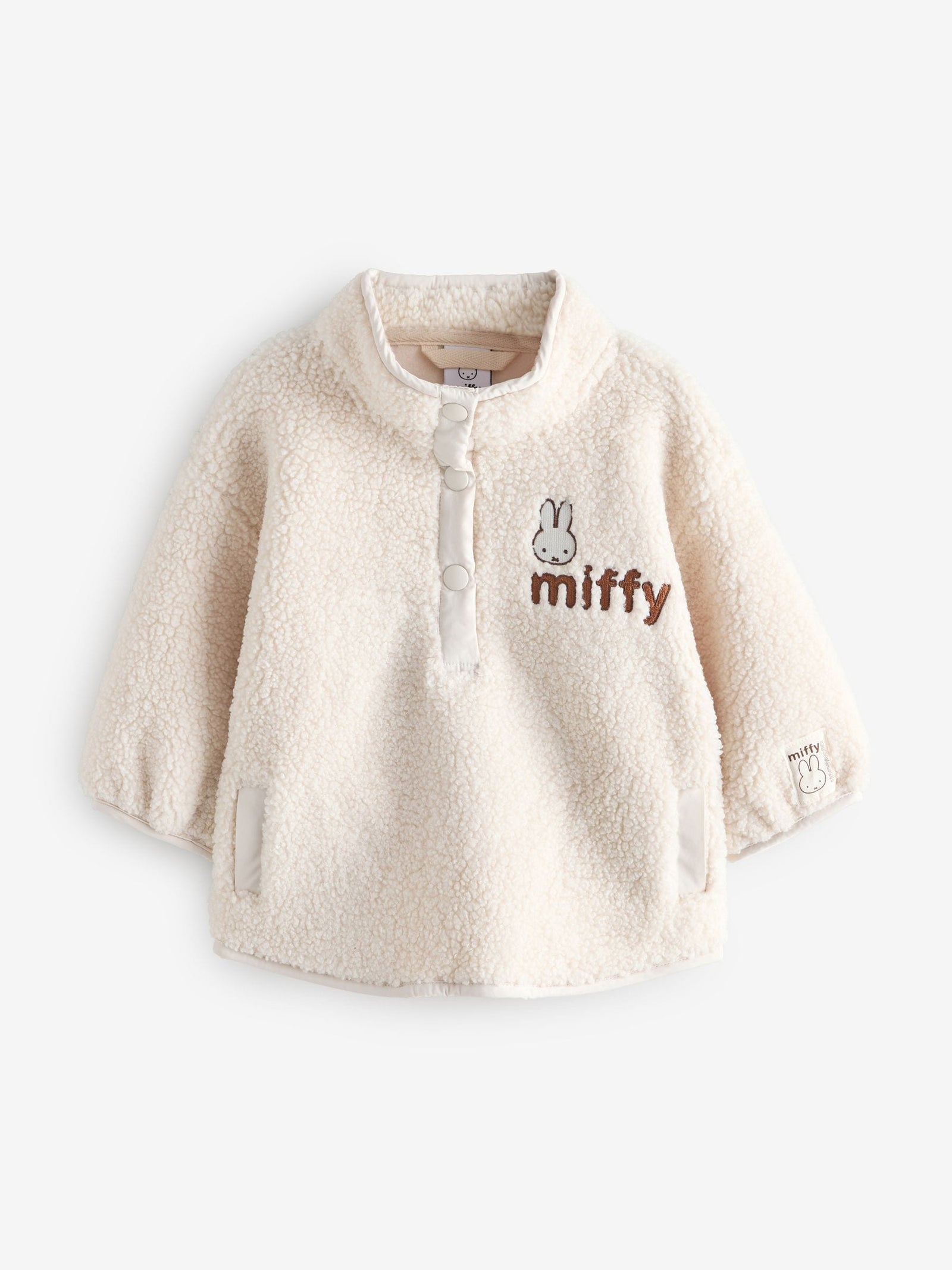 Cream Miffy Half Popper Fleece (3mths-7yrs)