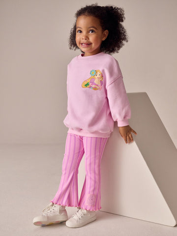 Pink Rapunzel Disney Princess Sweatshirt & Flare Leggings Set (3mths-7yrs)
