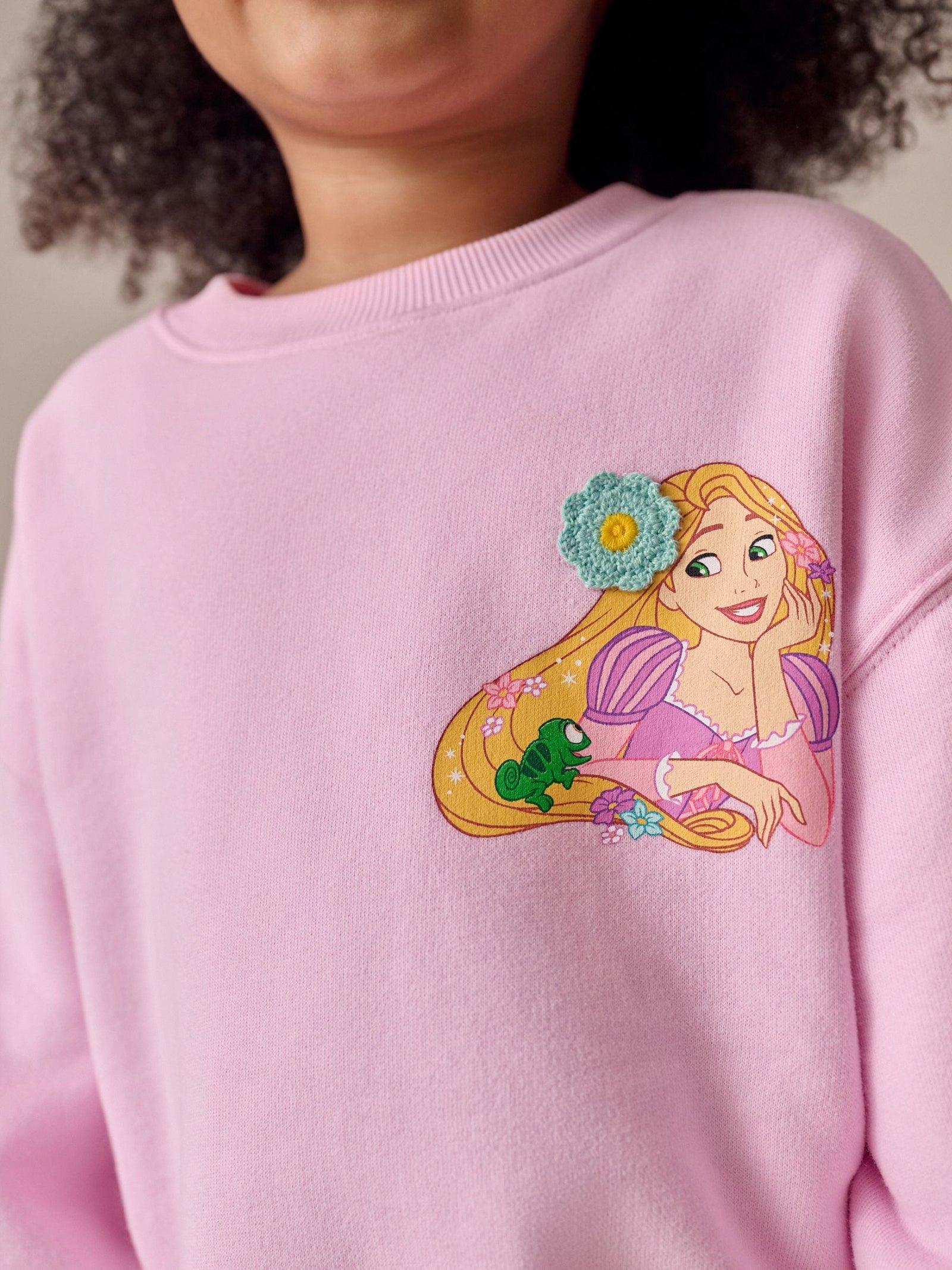 Pink Rapunzel Disney Princess Sweatshirt & Flare Leggings Set (3mths-7yrs)