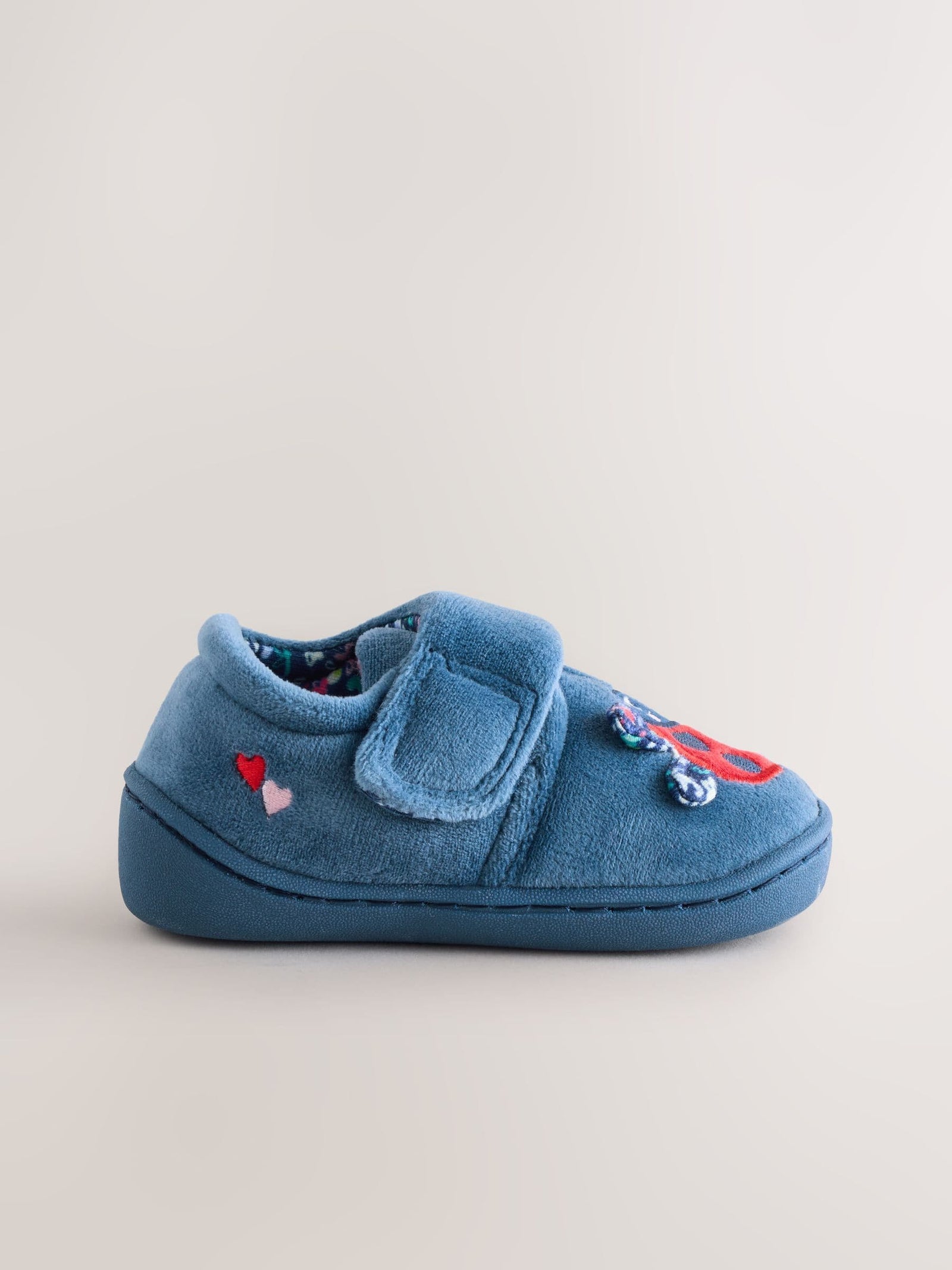Blue Ladybird Cupsole Slippers
