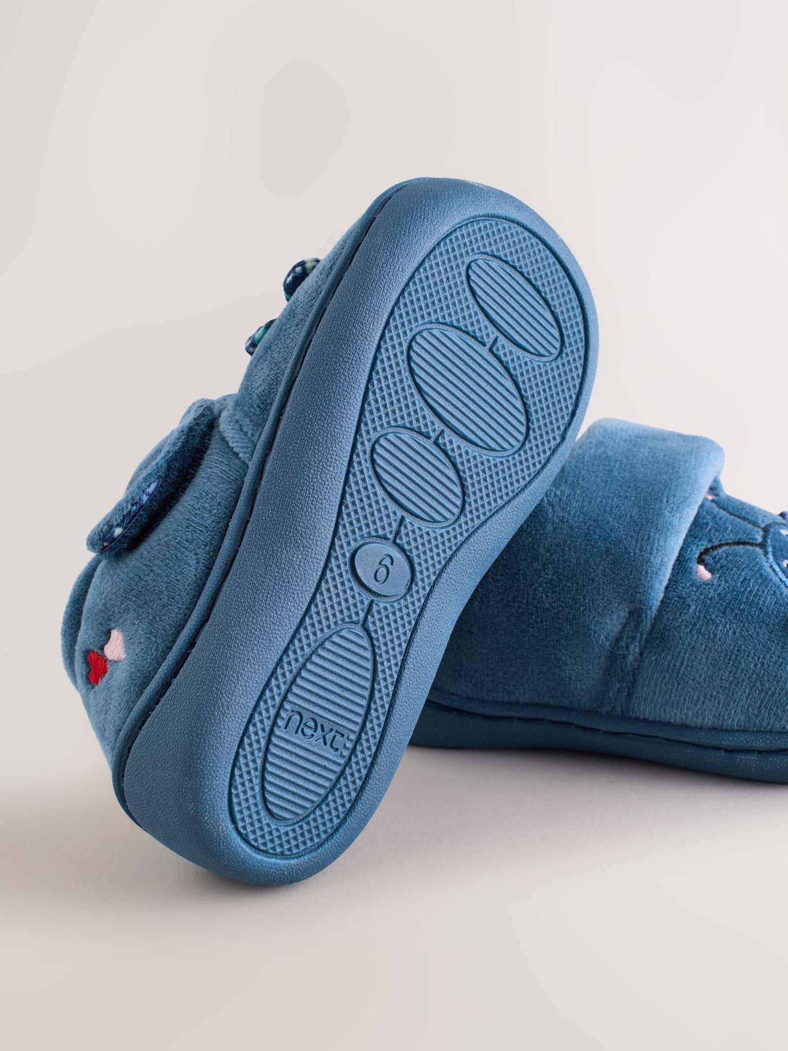 Blue Ladybird Cupsole Slippers