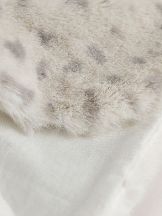Leopard Baby Faux Fur Print Gilet (0mths-3yrs)