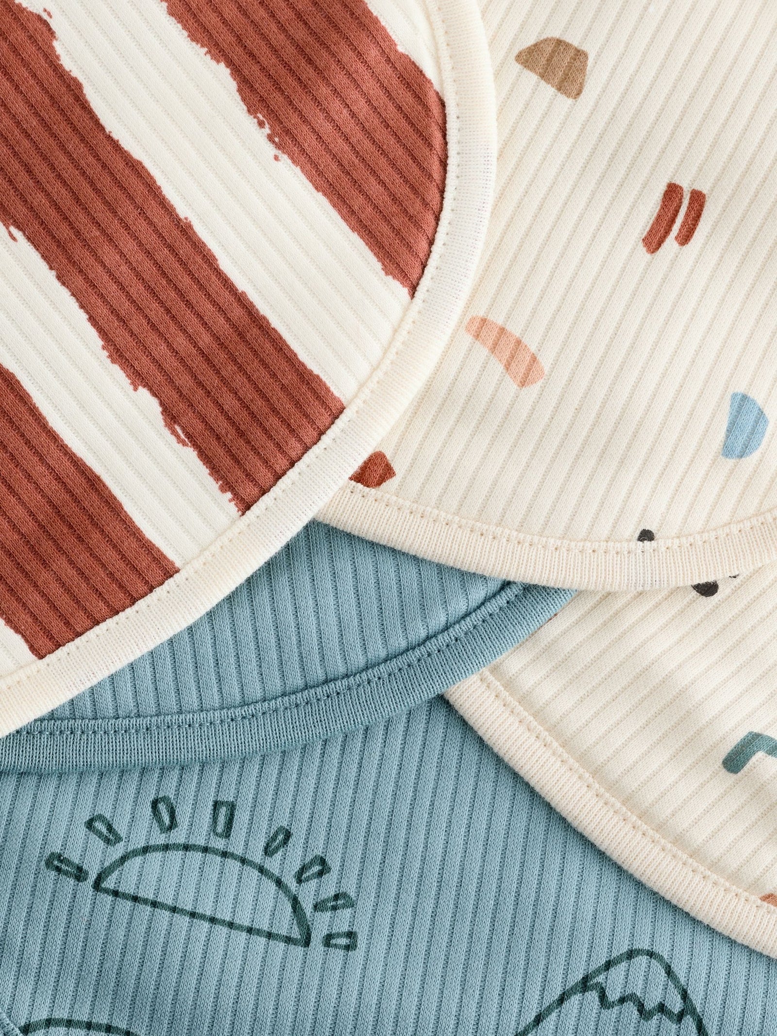 Multi Baby Bibs 5 Pack