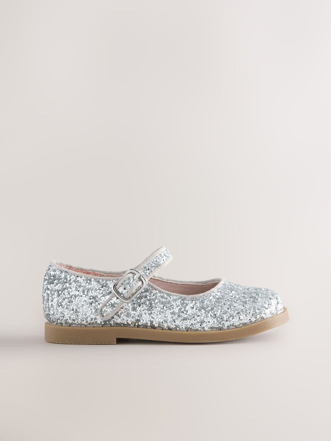 Silver Glitter Mary Jane Shoes