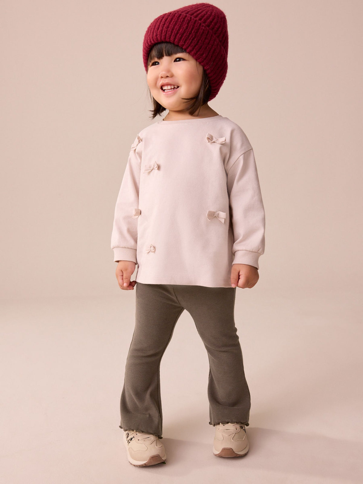 Chocolate Brown Rib Flare Leggings (3mths-7yrs)