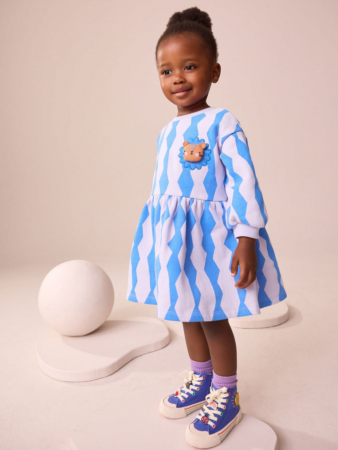 Blue Lion Sweat Dress (3mths-7yrs)