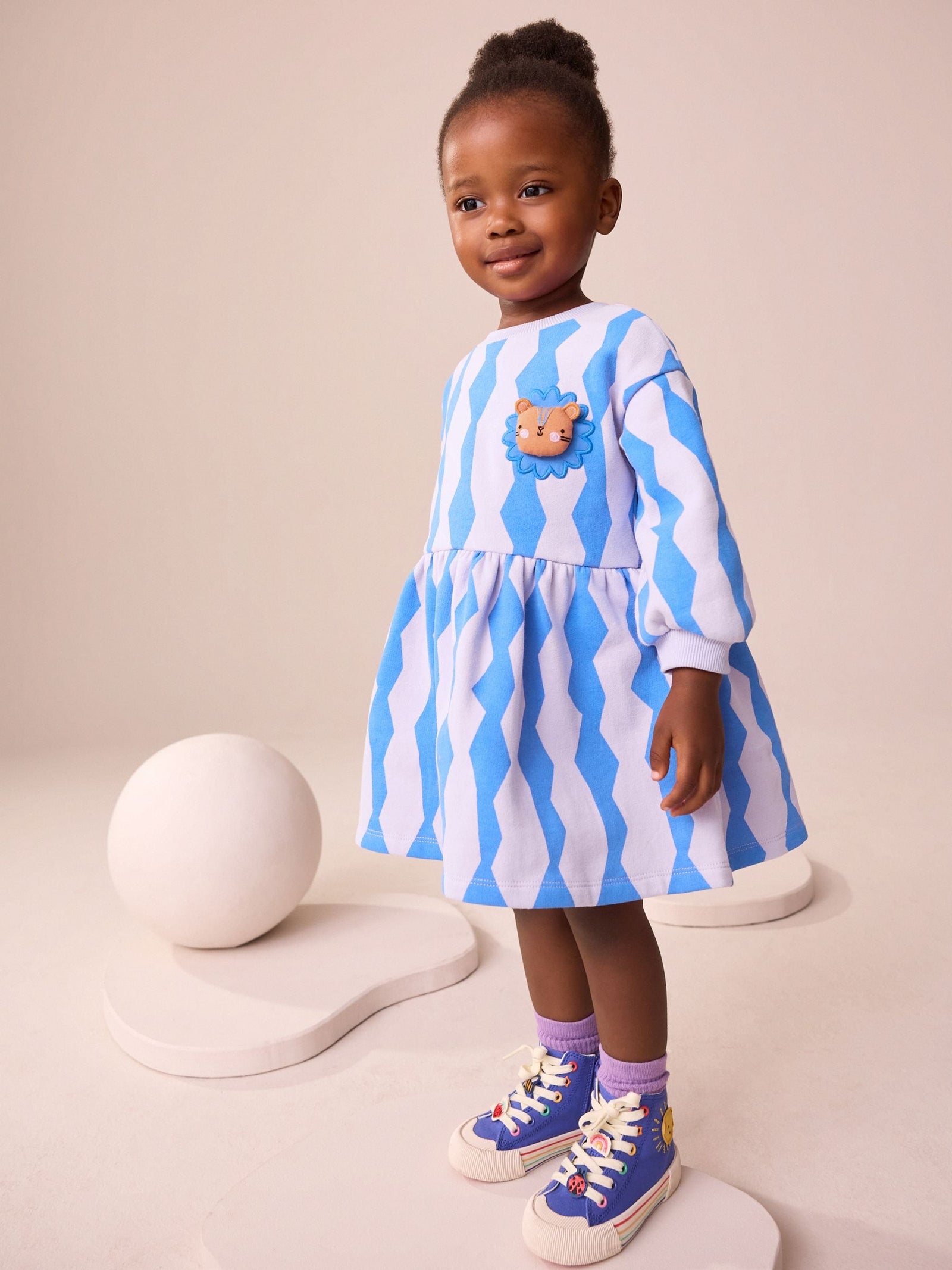 Blue Lion Sweat Dress (3mths-7yrs)