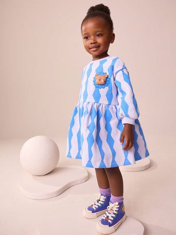 Blue Lion Sweat Dress (3mths-7yrs)