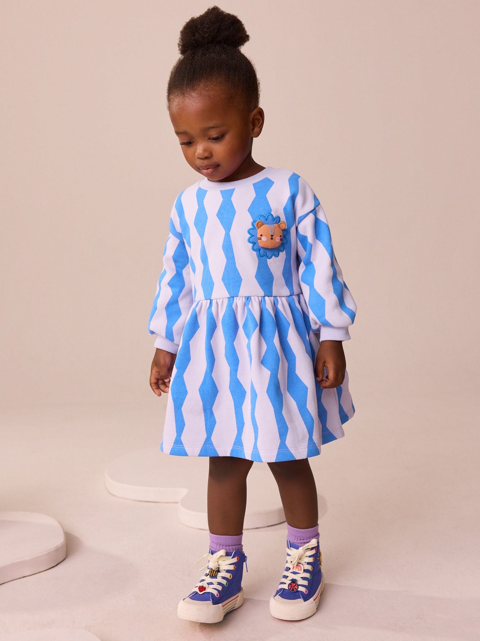 Blue Lion Sweat Dress (3mths-7yrs)