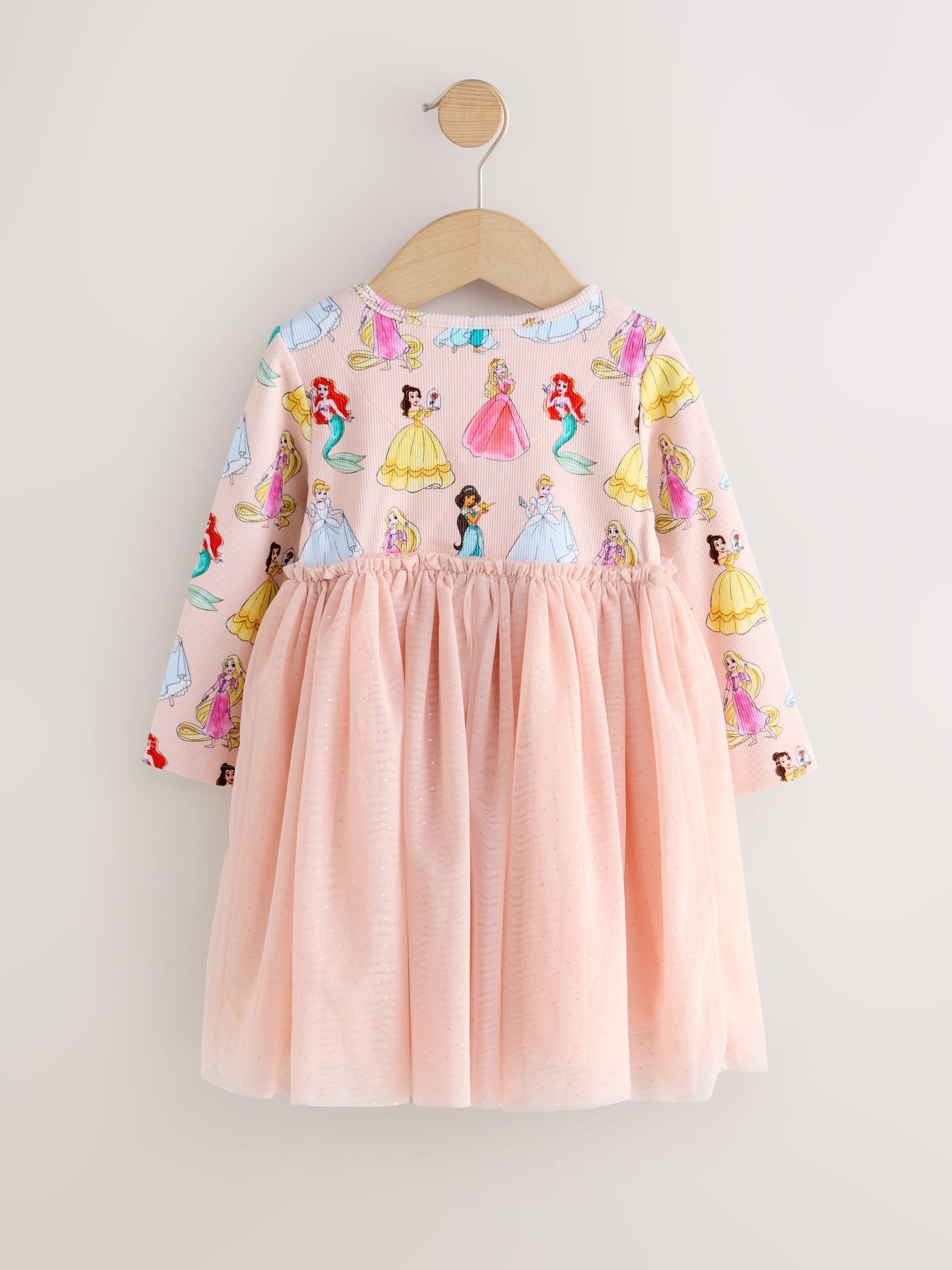 Pink Disney Princess Mesh Party Dress (3mths-7yrs)