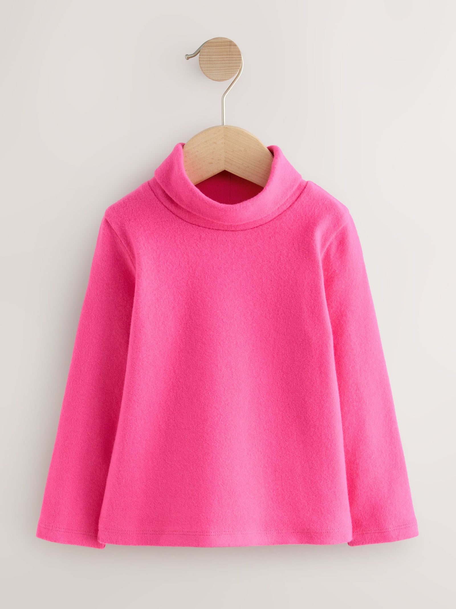 Pink/White/Blue Roll Neck Tops 3 Pack (3mths-7yrs)