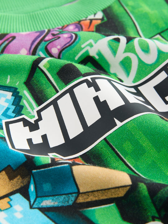 Green All Over Print Single Minecraft T-Shirt 2 Pack (3-16yrs)