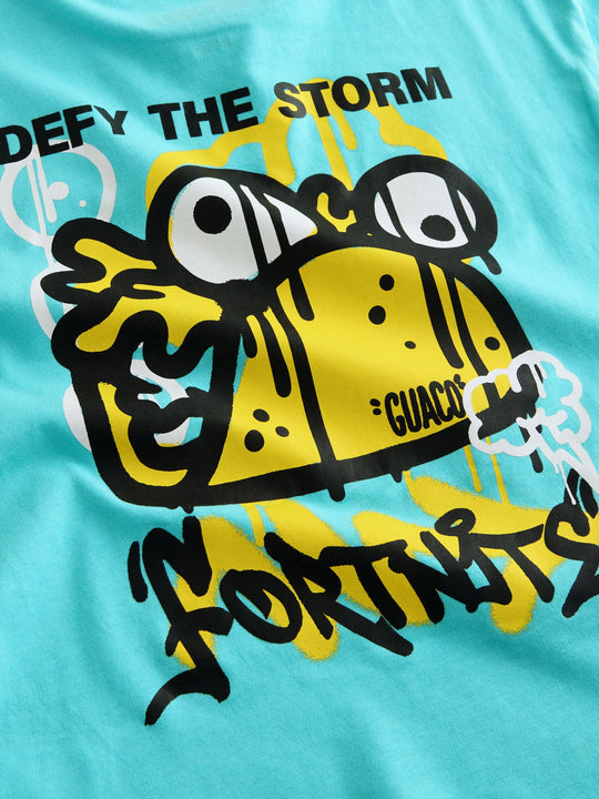 Blue Fortnite Print Short Sleeved T-Shirt (4-16yrs)