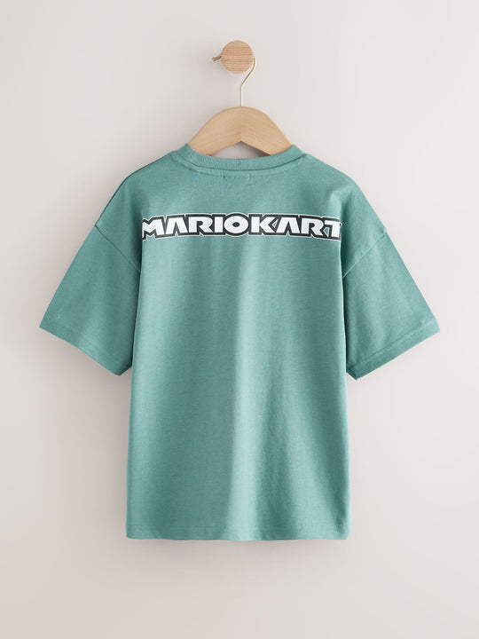 Mid Blue Mario Gaming T-Shirt (3-16yrs)