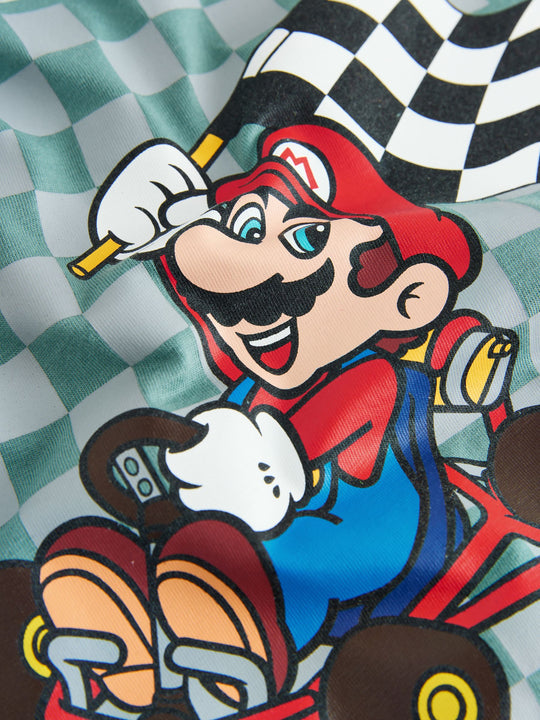 Mid Blue Mario Gaming T-Shirt (3-16yrs)