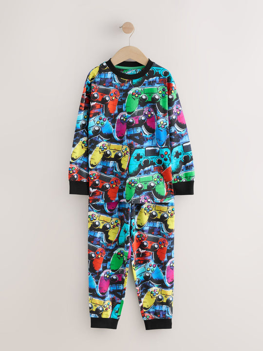 Multi Gamer Long Sleeve Pyjamas 2 Pack (3-16yrs)