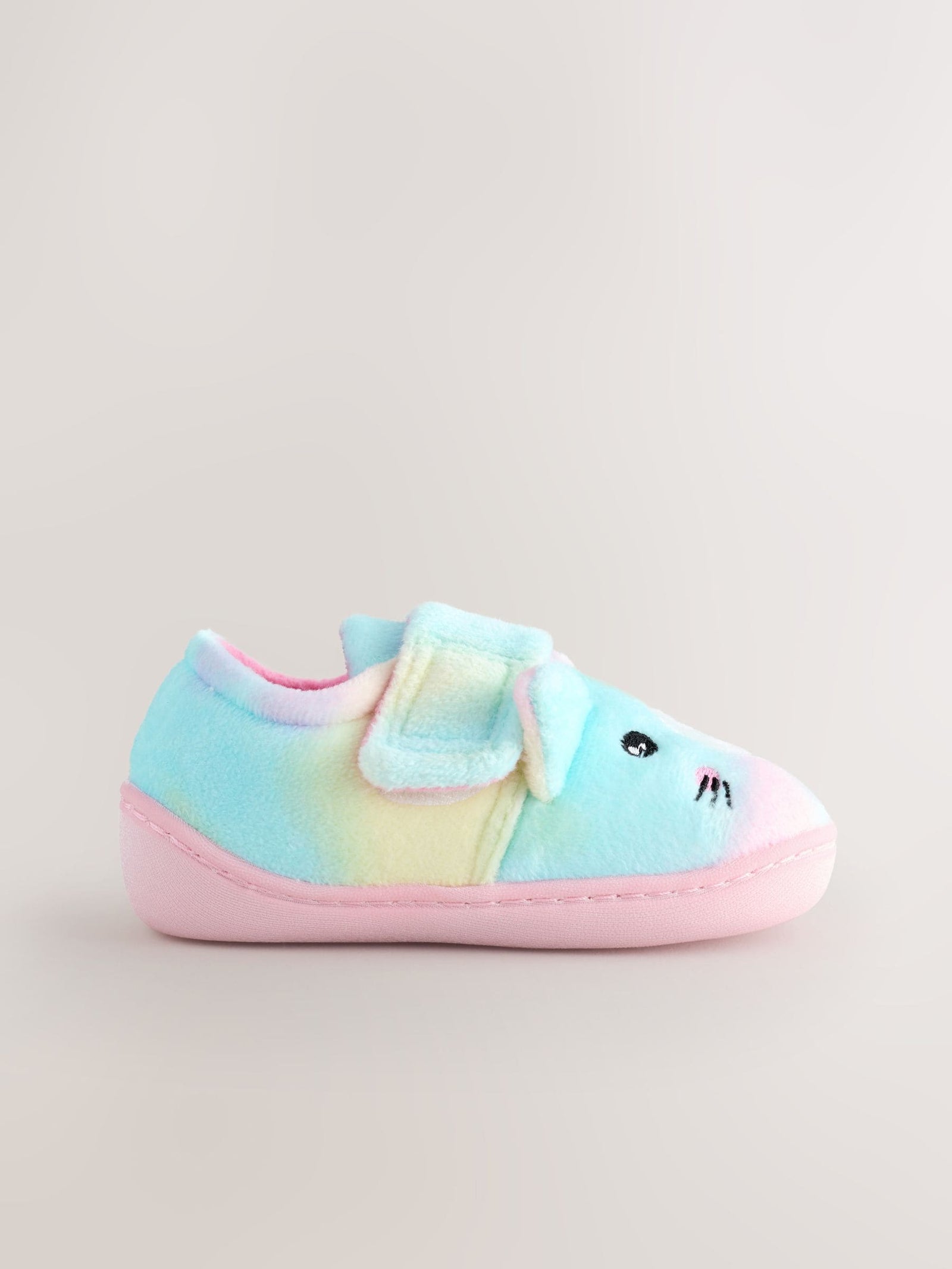 Multi Rainbow Cat Cupsole Slippers