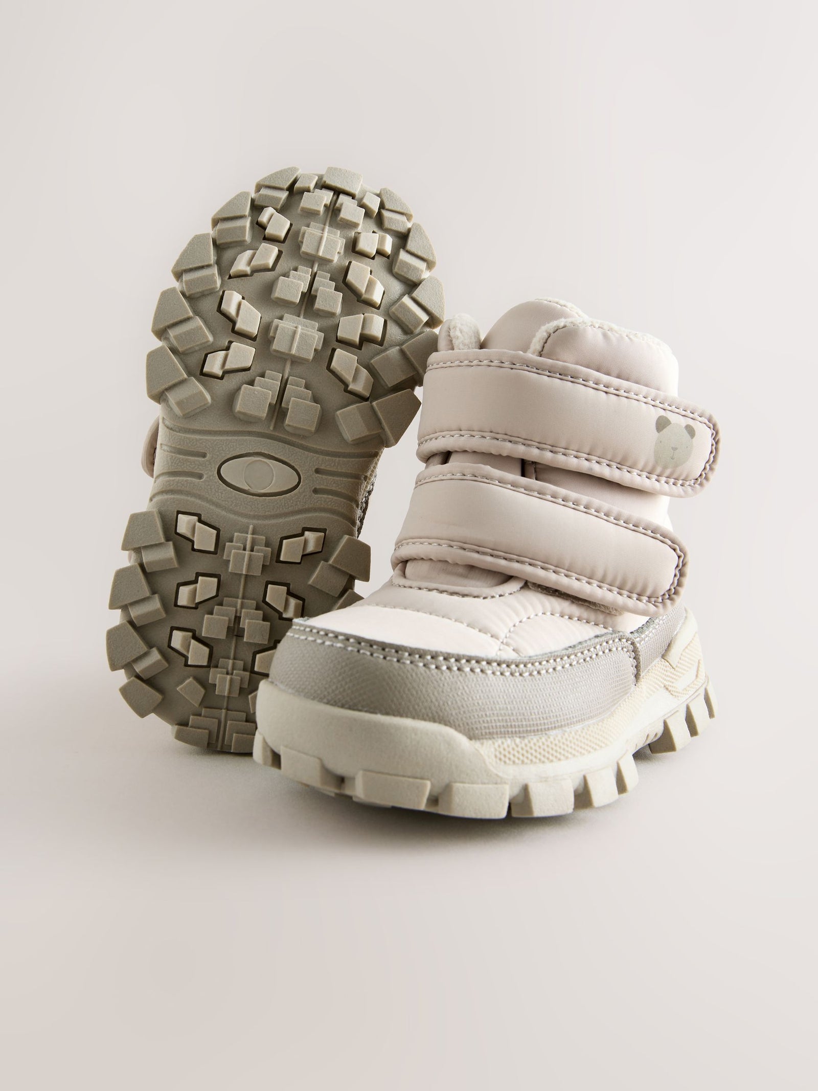 Neutral Waterproof Touch Fastening Quilted Boots