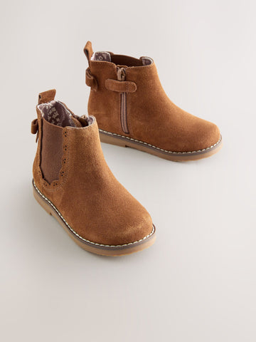 Tan Brown Standard Fit (F) Chelsea Ankle Boots