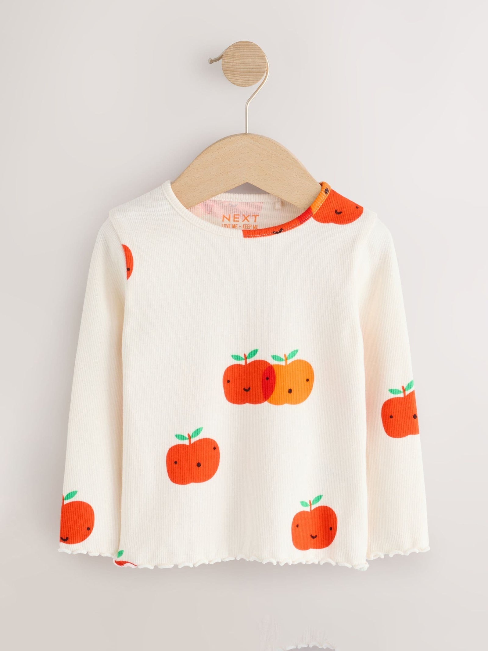 Fruit Long Sleeve Rib Tops 5 Pack (3mths-7yrs)