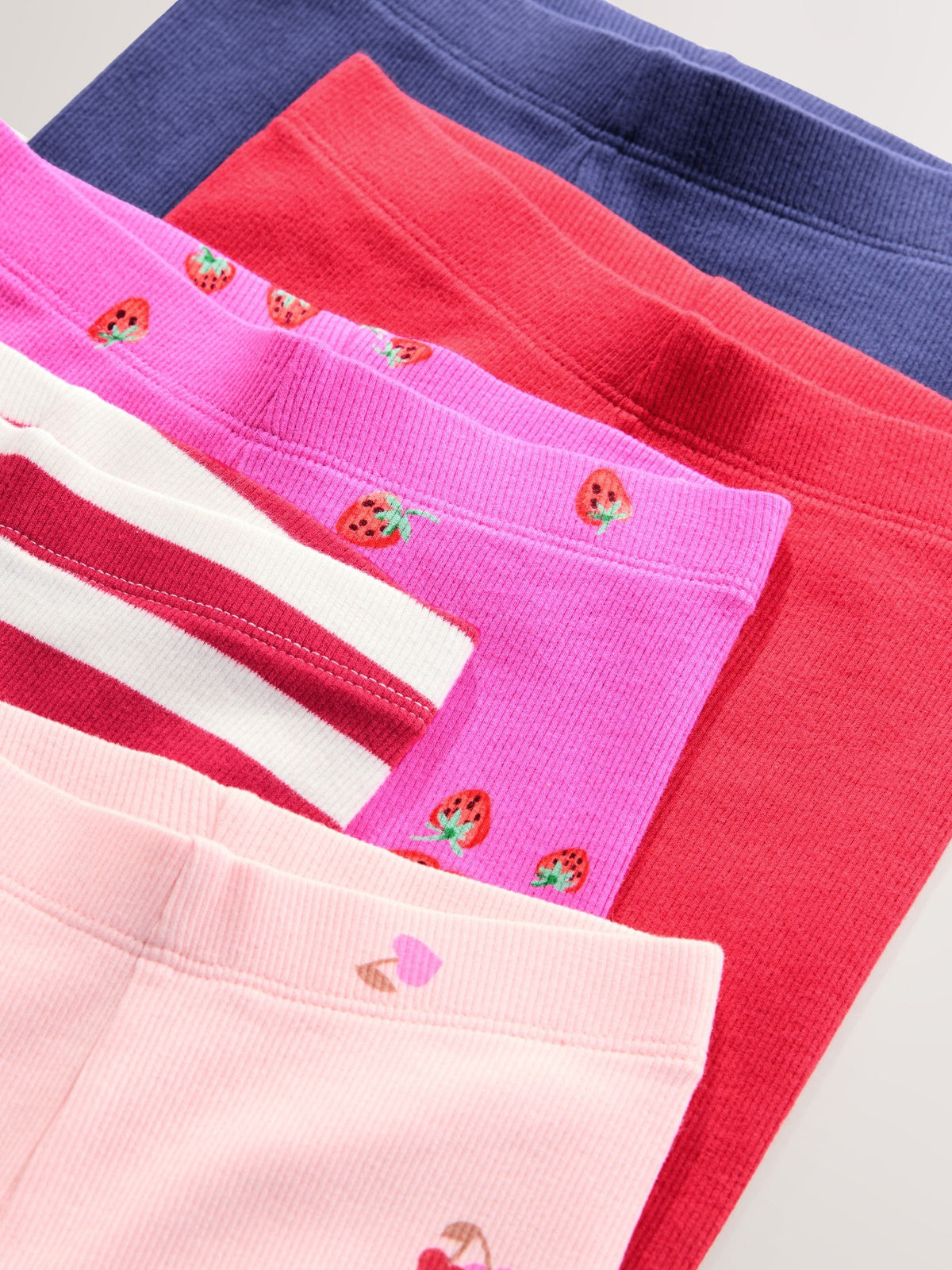 Pink Berry Ribbed Leggings 5 Pack (3mths-7yrs)
