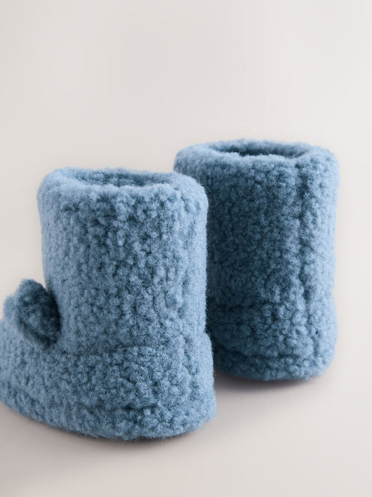 Blue Borg Cosy Bear Slipper Boots