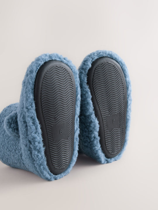 Blue Borg Cosy Bear Slipper Boots