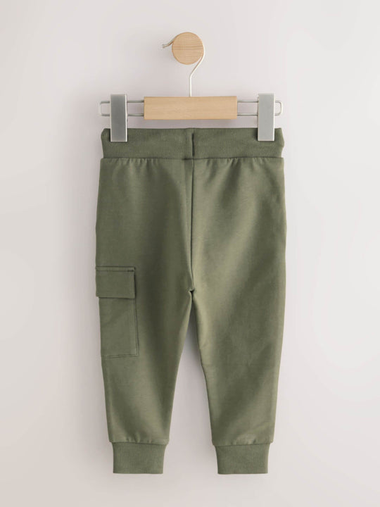 Khaki Green Skinny Utility Joggers (3mths-7yrs)
