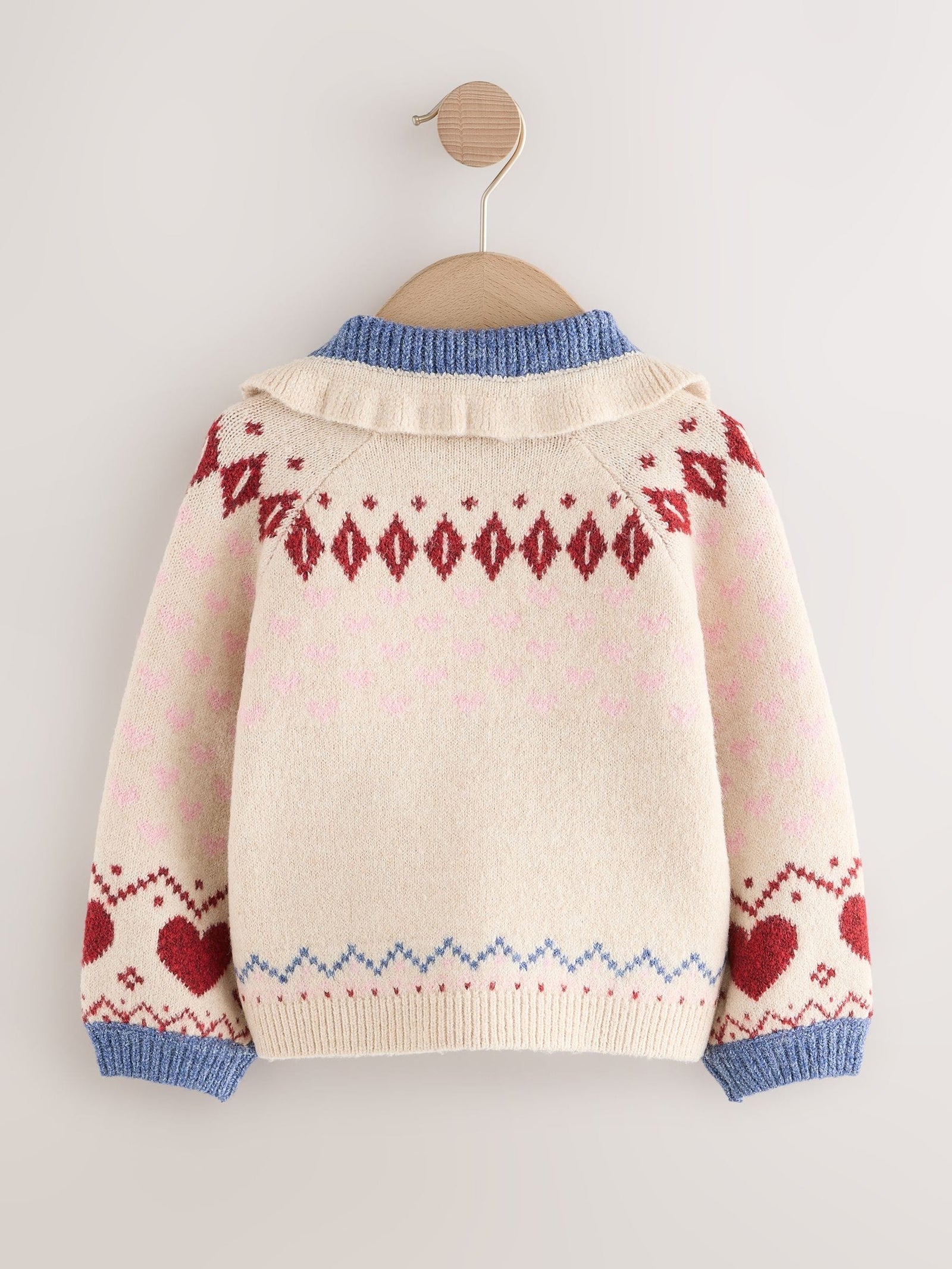 Ecru Teddy Bear Collar Cardigan (3mths-7yrs)