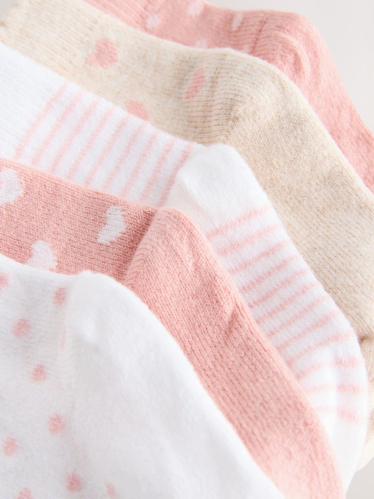Pink Baby Socks 5 Pack (0mths-2yrs)