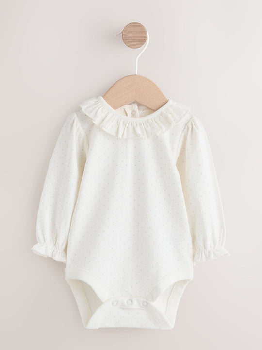 Sage Green Embroidered Long Sleeve Bodysuit and Cord Dungaree 2 Piece Baby Set (0mths-3yrs)