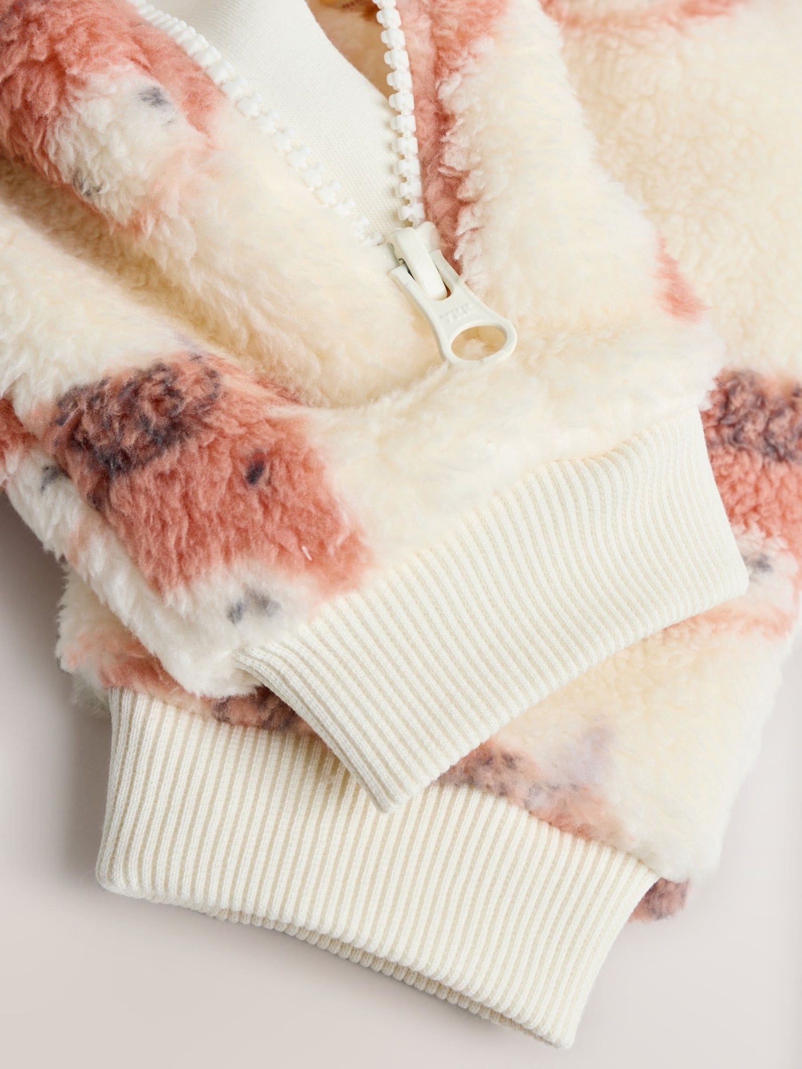 Ecru Hamish Baby Heavy Fleece Sleepsuit