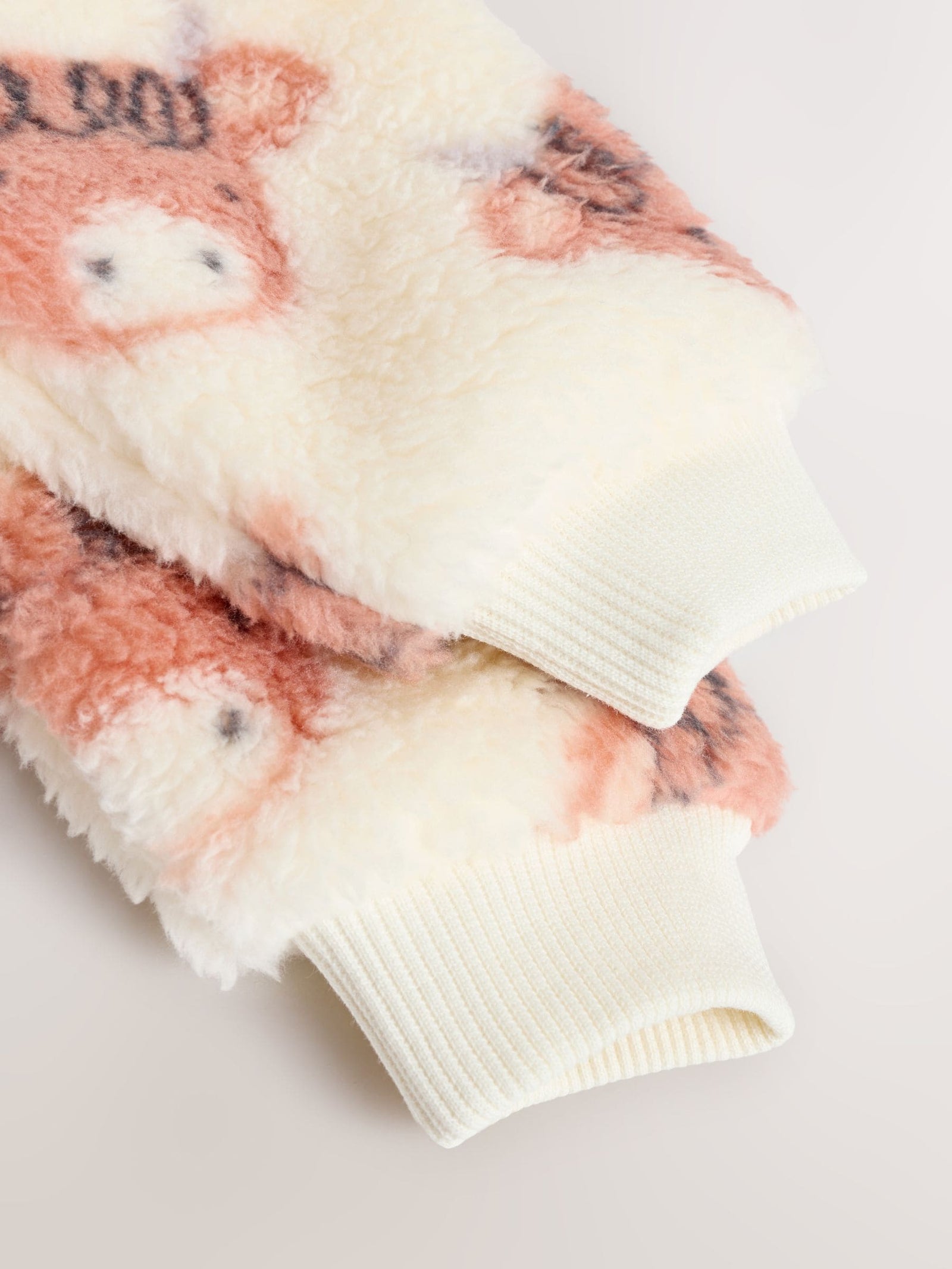 Ecru Hamish Baby Heavy Fleece Sleepsuit
