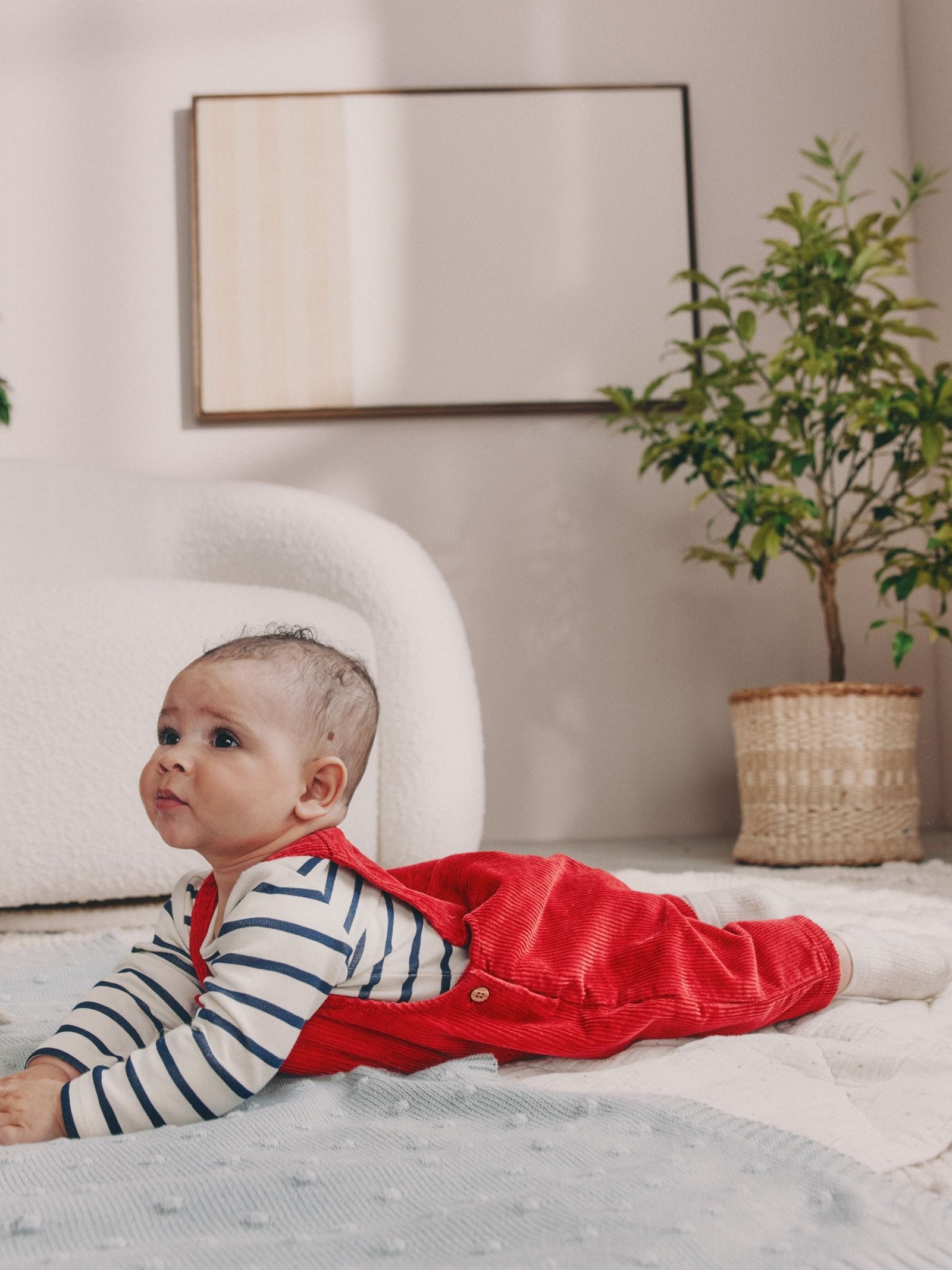 Red Cord Dungarees and Bodysuit Set (0mths-2yrs)