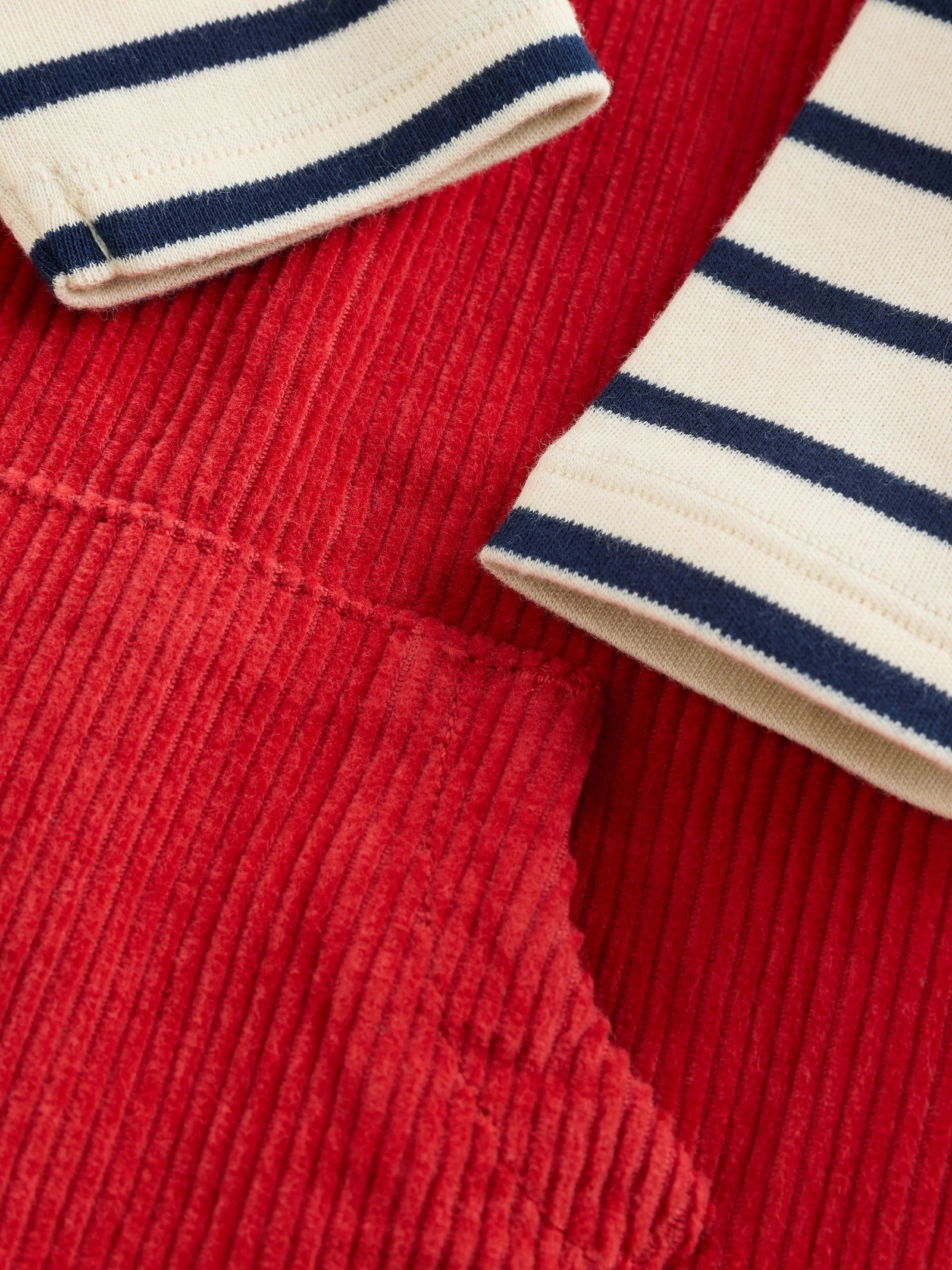 Red Cord Dungarees and Bodysuit Set (0mths-2yrs)