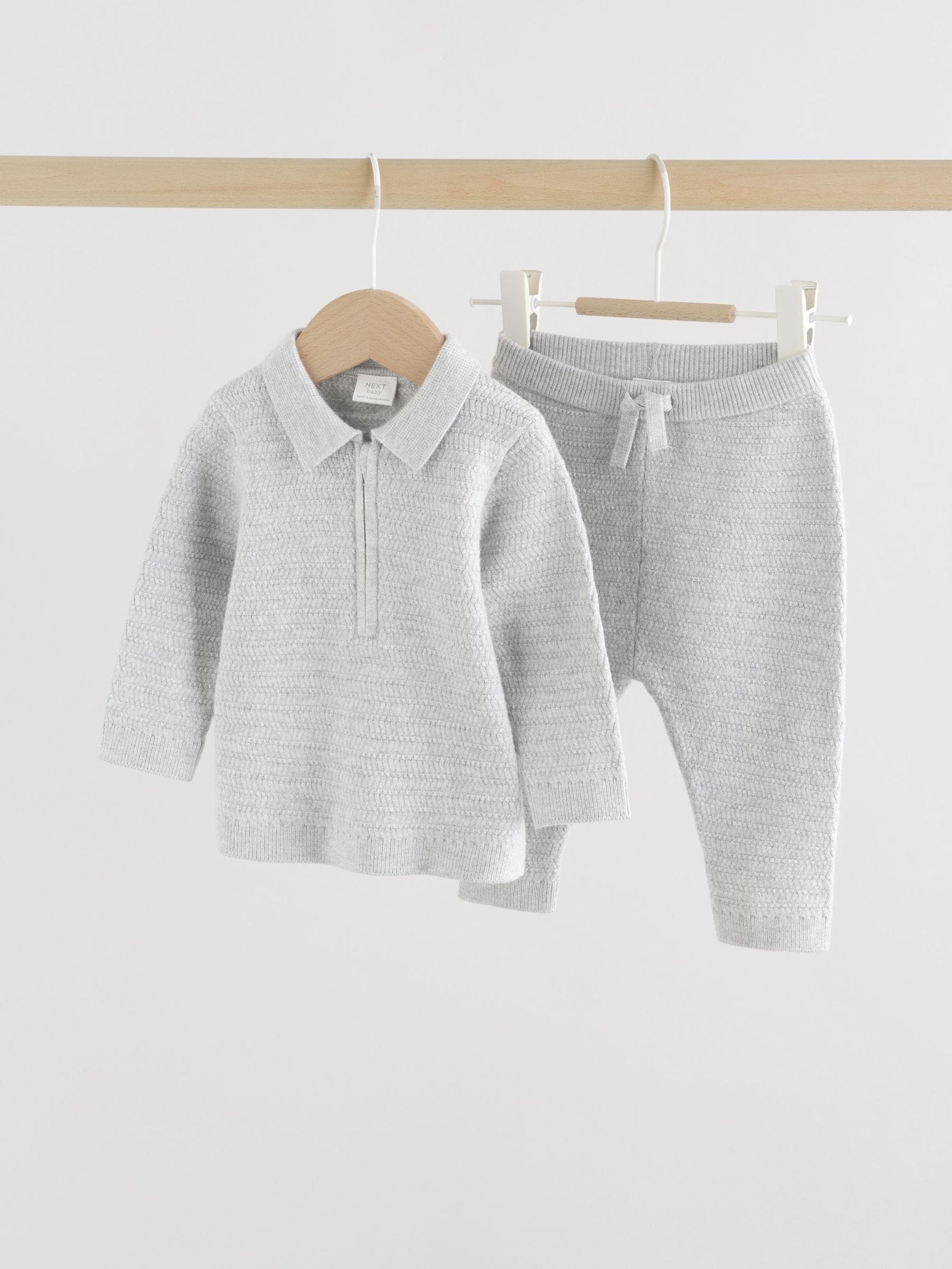 Grey Baby Knitted Jumper and Leggings Set (0mths-2yrs)