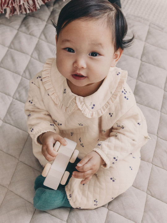 Ecru Baby Quilted Sweatshirt and Trousers Set 2 Piece (0mths-2yrs)