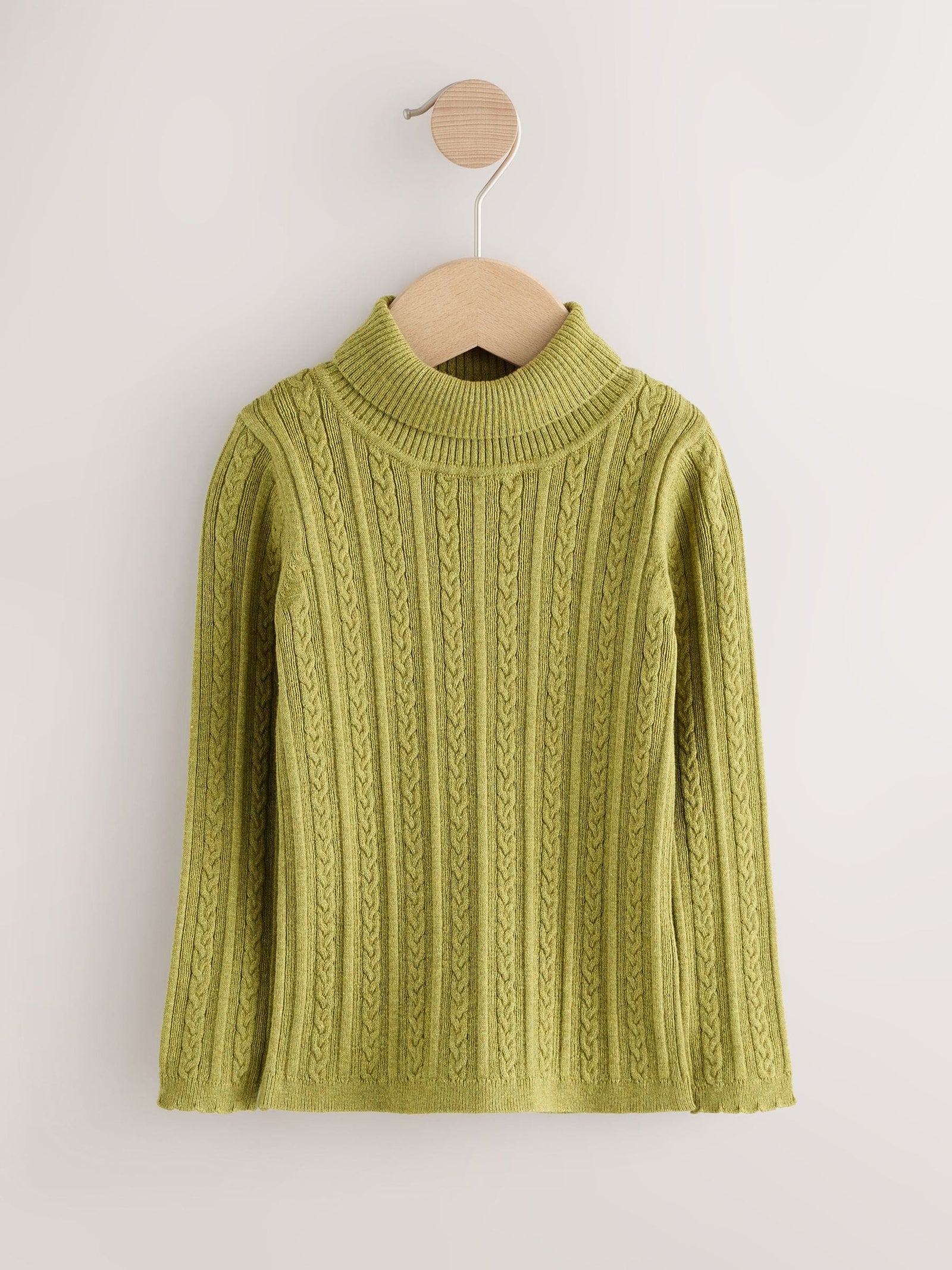 Green Roll Neck Jumper (3mths-10yrs)