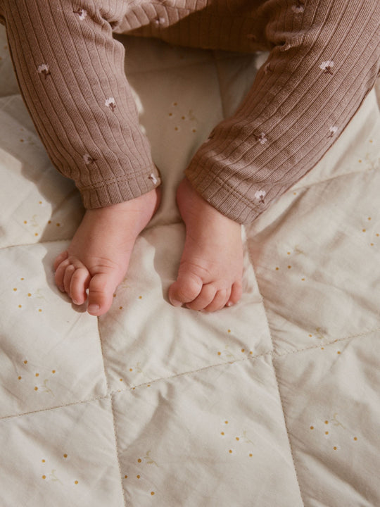 Pink/ Cream/ Brown Print Long Sleeve Top And Leggings Set 6 Piece (0mths-3yrs)