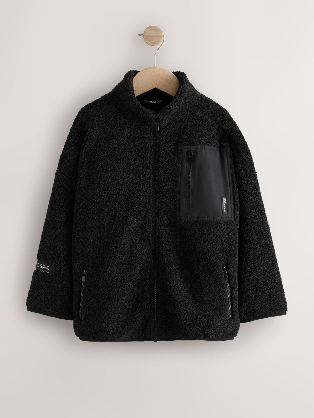 Black Zip Through Fleece (3-16yrs)