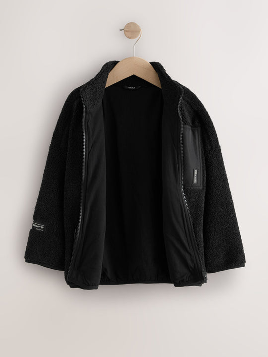Black Zip Through Fleece (3-16yrs)