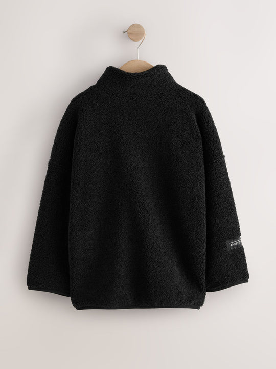 Black Zip Through Fleece (3-16yrs)