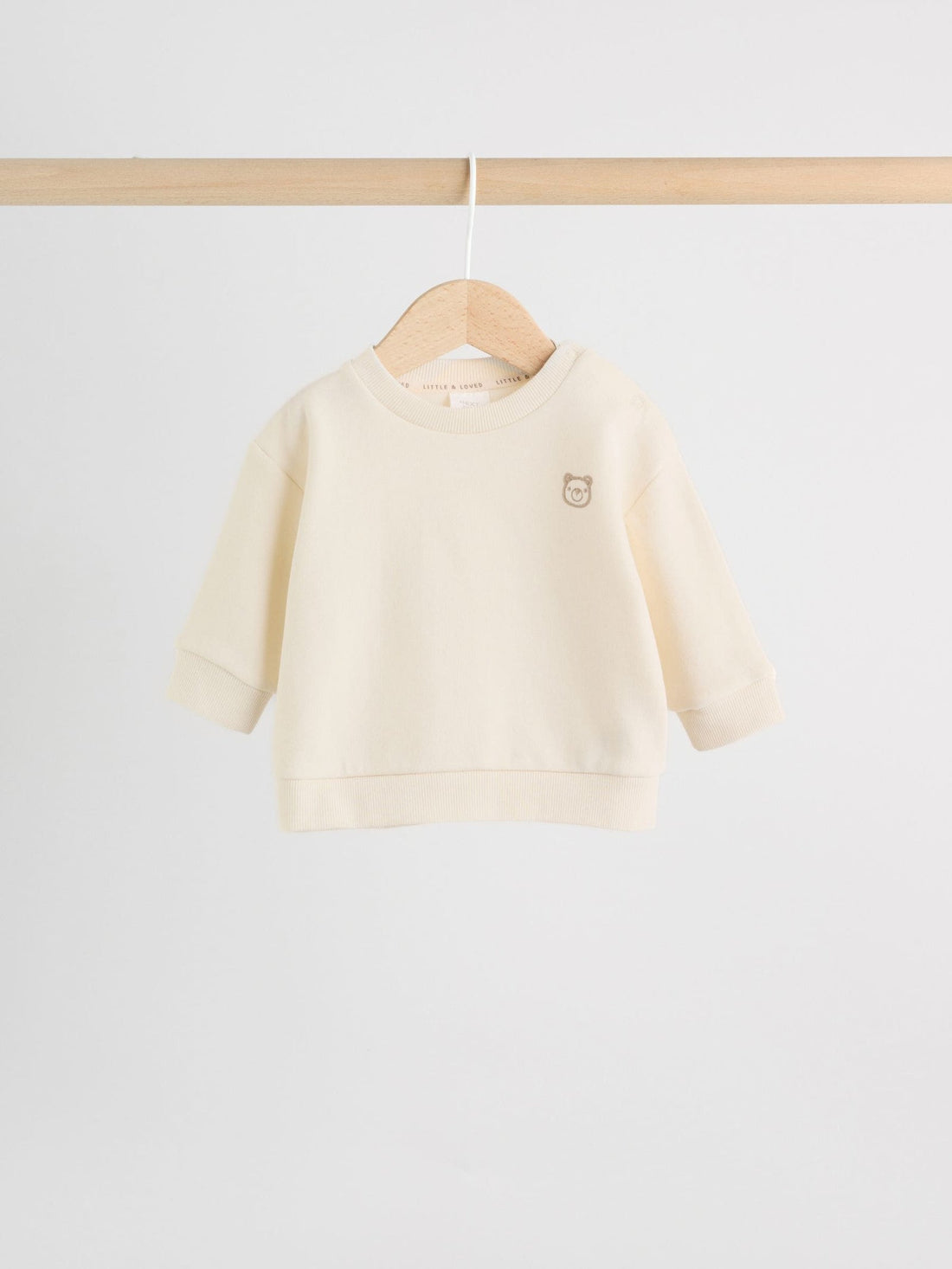 Neutral Check Baby Sweatshirt and Trousers Set (0mths-2yrs)