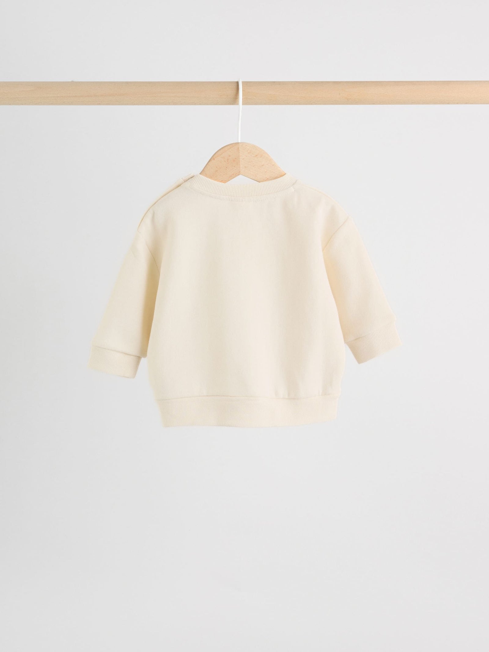 Neutral Check Baby Sweatshirt and Trousers Set (0mths-2yrs)